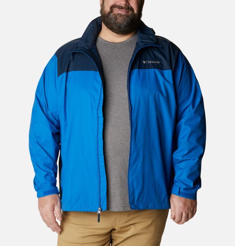 Men's Columbia Glennaker Lake Rain Jackets Blue | Plus Size CA-O1803
